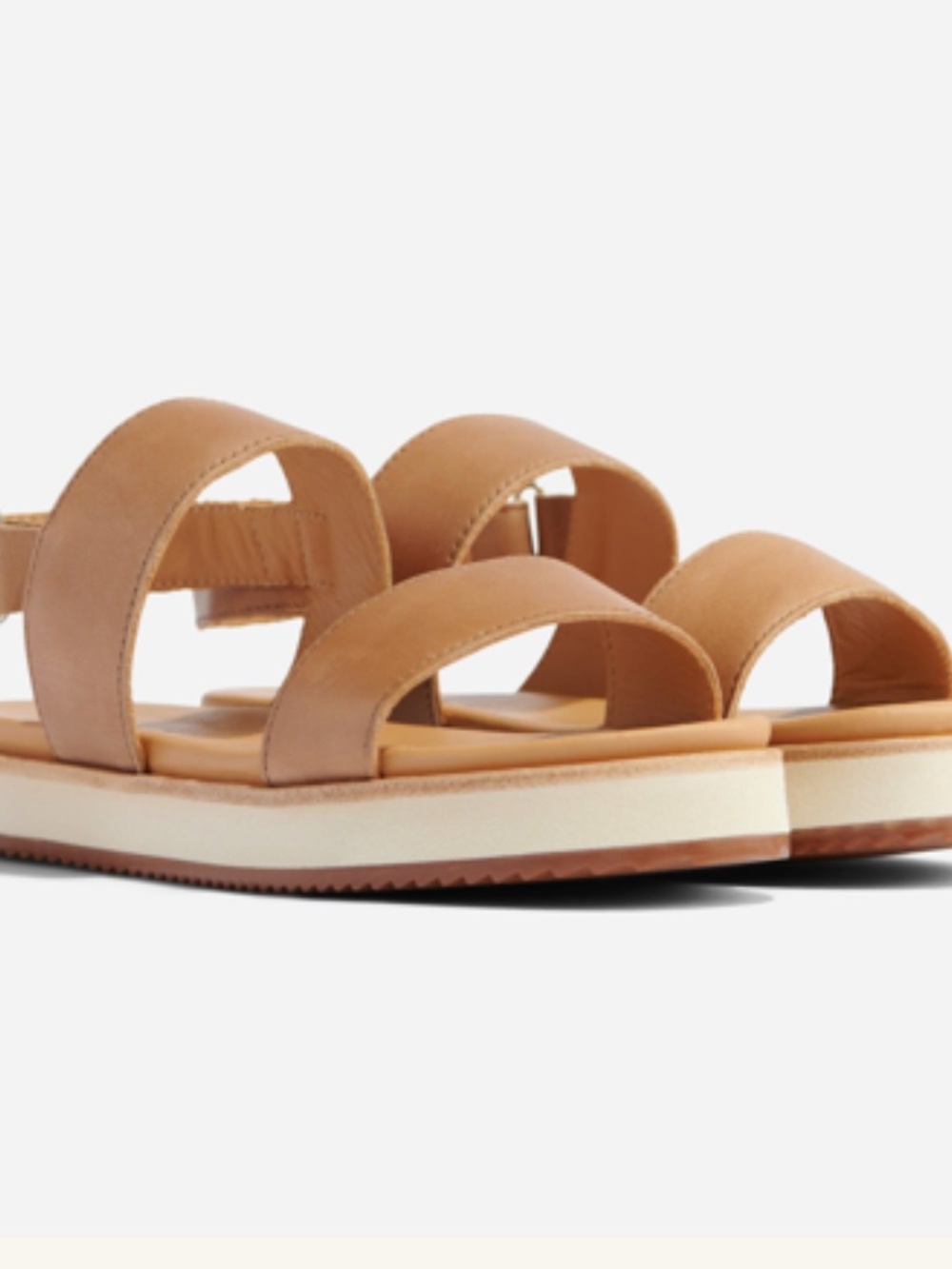 Nisolo Go-To Flatform Sandal Almond 7.5